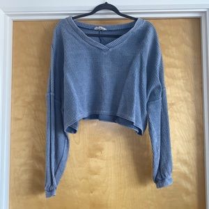 PEACH LOVE CROPPED SWEATER